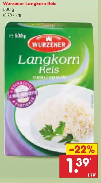 Netto Marken-Discount Wurzener Langkorn Reis Angebot