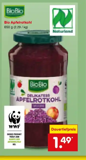 Netto Marken-Discount Bio Apfelrotkohl Angebot