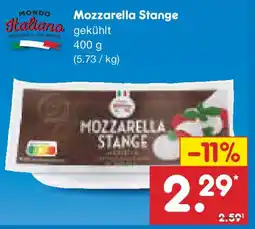 Netto Marken-Discount Mozzarella Stange Angebot