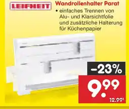 Netto Marken-Discount Wandrollenhalter Parat Angebot