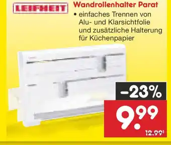 Netto Marken-Discount Wandrollenhalter Parat Angebot
