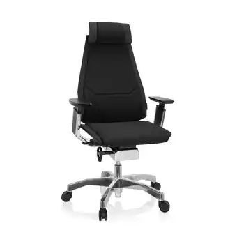 Netto Marken-Discount hjh OFFICE High End Bürostuhl GENIDIA PRO Stoff mit Armlehnen Angebot