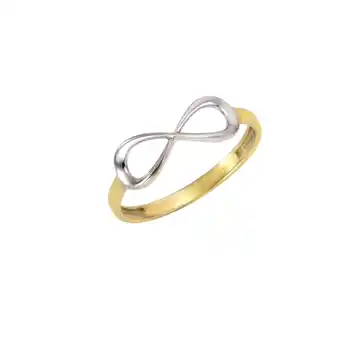 Netto Marken-Discount Celesta Gold, Vivance Ring 375/- Gelbgold bicolor Infinity Angebot