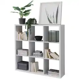 Netto Marken-Discount KADIMA DESIGN Würfelregal in Weiß, vielseitig als Raumtrenner, 112x29x112 cm, 9 Fächer Angebot