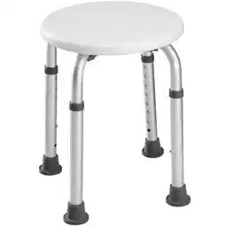 Netto Marken-Discount tectake Duschhocker, mit Teleskopbeinen, rutschfeste Gummifüße, 31 x 36 - 54 cm Angebot