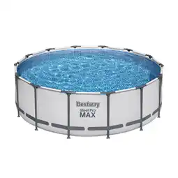 toom Baumarkt Bestway Frame-Pool-Set 'Steel Pro Max' Ø 427 x 122 cm mit Sicherheitsleiter und Kartuschenfilter Angebot