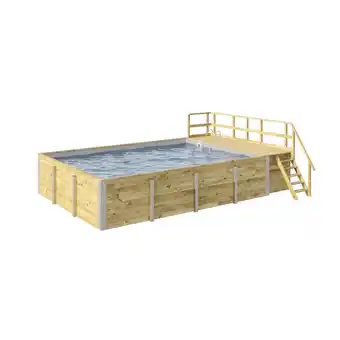 toom Baumarkt Weka Massivholz-Pool '595' 416 x 203 x 644 cm Angebot
