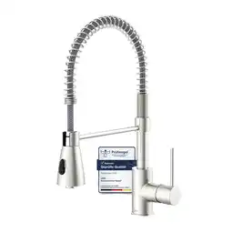 toom Baumarkt Lenz Spültischarmatur 'Kalani 2' herausziehbar nickelfarben 43,8 cm Angebot