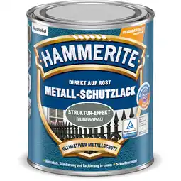 toom Baumarkt Hammerite Metallschutzlack Struktur-Effekt silbergrau 750 ml Angebot