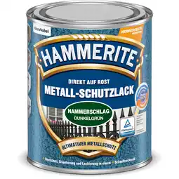 toom Baumarkt Hammerite Metallschutzlack Hammerschlag-Effekt dunkelgrün 750 ml Angebot