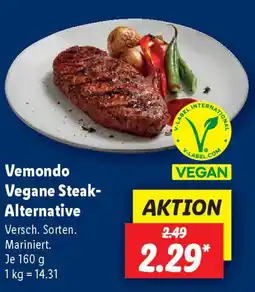 Lidl Vemondo Vegane Steak- Alternative Angebot