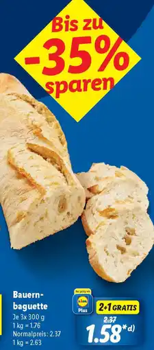 Lidl Bauern- baguette Angebot