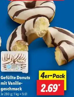 Lidl Gefüllte Donuts mit Vanille-geschmack Angebot