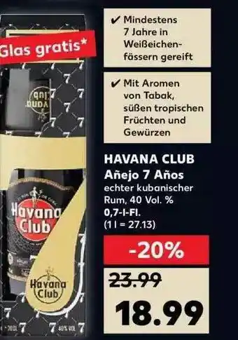 Kaufland Havana Club Añejo 7 Años Angebot