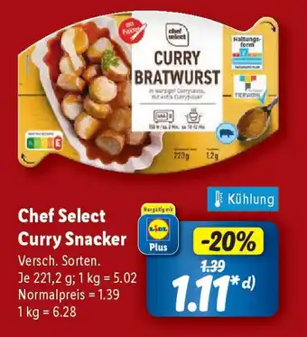 Lidl Chef Select Curry Snacker Angebot