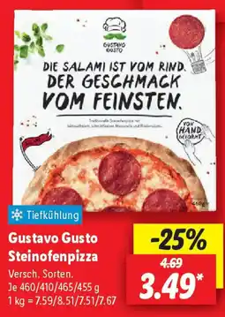 Lidl Gustavo Gusto Steinofenpizza Angebot