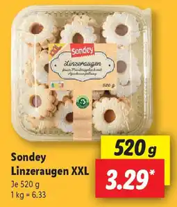 Lidl Sondey Linzeraugen XXL Angebot