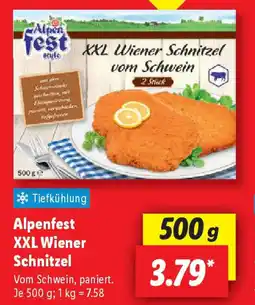 Lidl Alpenfest XXL Wiener Schnitzel Angebot