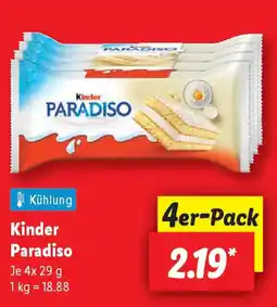Lidl Kinder Paradiso Angebot