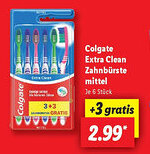 Lidl Colgate Extra Clean Zahnbürste mittel Angebot