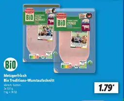 Lidl Metzgerfrisch Bio Traditions-Wurstaufschnitt Angebot