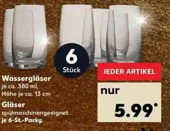 Kaufland Wassergläser Oder Gläser Angebot