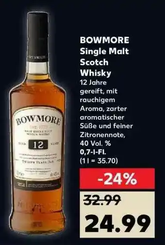 Kaufland Bowmore Single Malt Scotch Whisky Angebot