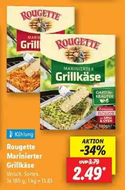 Lidl Rougette Marinierter Grillkäse Angebot