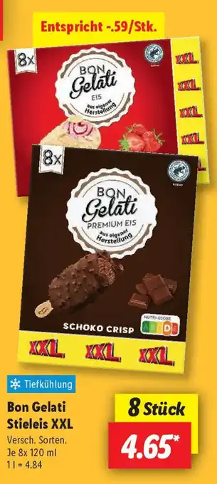Lidl Bon Gelati Stieleis XXL Angebot