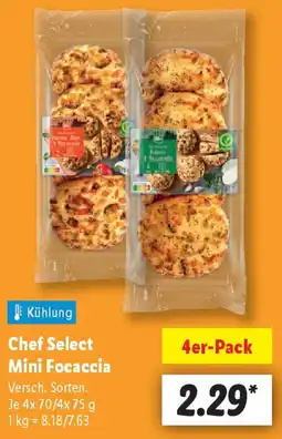 Lidl Chef Select Mini Focaccia Angebot