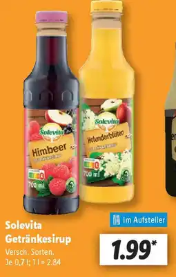 Lidl Solevita Getränkesirup Angebot