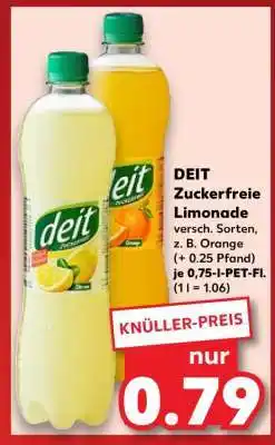 Kaufland deit zuckerfreie Limonade Angebot