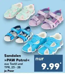 Kaufland Sandalen PAw Patrol Angebot