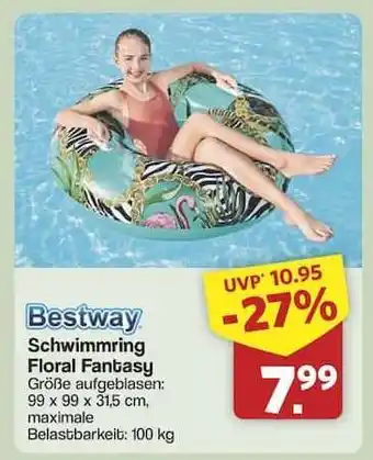 Famila Nord Ost Bestway Schwimmring Floral Fantasy Angebot
