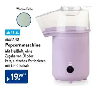 Aldi Nord AMBIANO Popcornmaschine Angebot