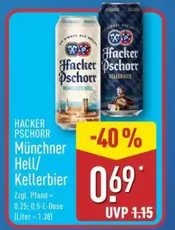 Aldi Nord HACKER PSCHORR Münchner Hell/Kellerbier Angebot
