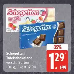 Edeka Schogetten Tafelschokolade Angebot