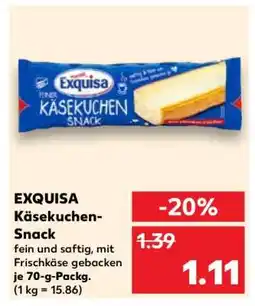 Kaufland EXQUISA Käsekuchen-Snack Angebot