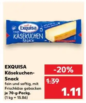 Kaufland EXQUISA Käsekuchen-Snack Angebot