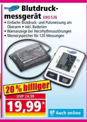 Norma Blutdruckmessgerät EBO 526 Angebot