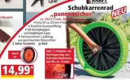 Norma Schubkarrenrad „pannensicher“ Angebot