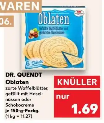 Kaufland Dr. Quendt Oblaten Angebot