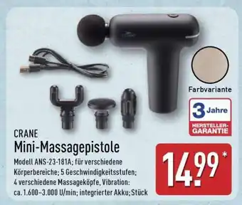 Aldi Nord CRANE Mini-Massagepistole Angebot