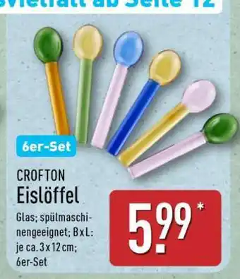 Aldi Nord CROFTON Eislöffel Angebot