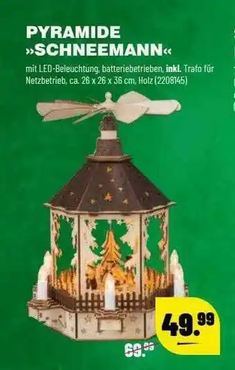 Leitermann Baumarkt Pyramide „schneemann“ Angebot