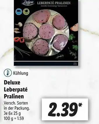 Lidl Deluxe Leberpaté Pralinen Angebot