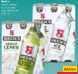 Netto Marken-Discount Beck's Green Lemon Angebot