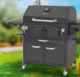 Netto Marken-Discount El Fuego Holzkohlegrill-Smoker Grand Ontario Angebot
