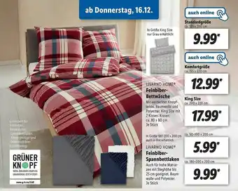 Lidl Livarno Home Feinbiber-bettwäsche Oder -spannbettlaken Angebot