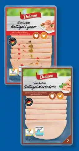 Lidl Dulano Delikatess Geflügel-Mortadella Angebot